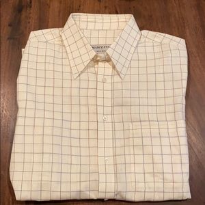 Marco Evani men’s checkered dress shirt